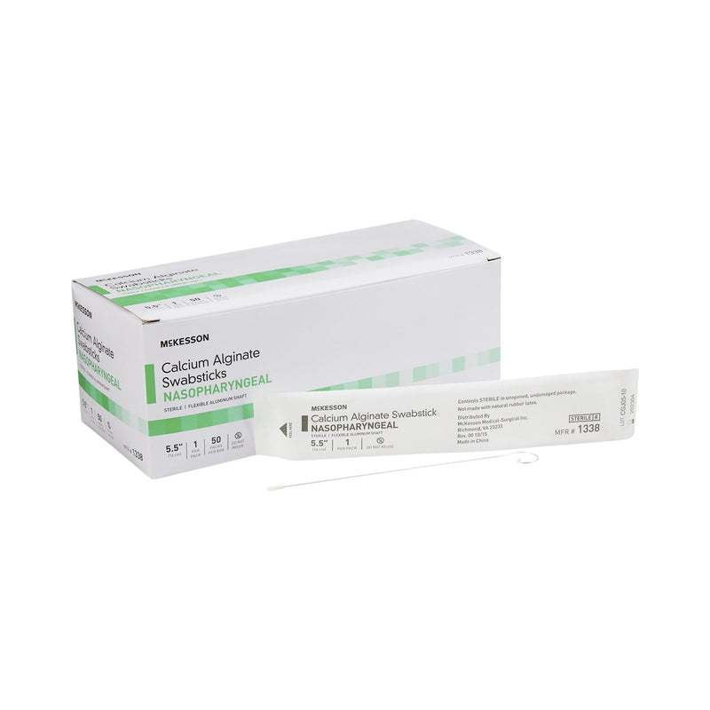 McKesson Nasopharyngeal Collection Swab 5-1/2 Inch Length Sterile (883891_BX) 50/BX