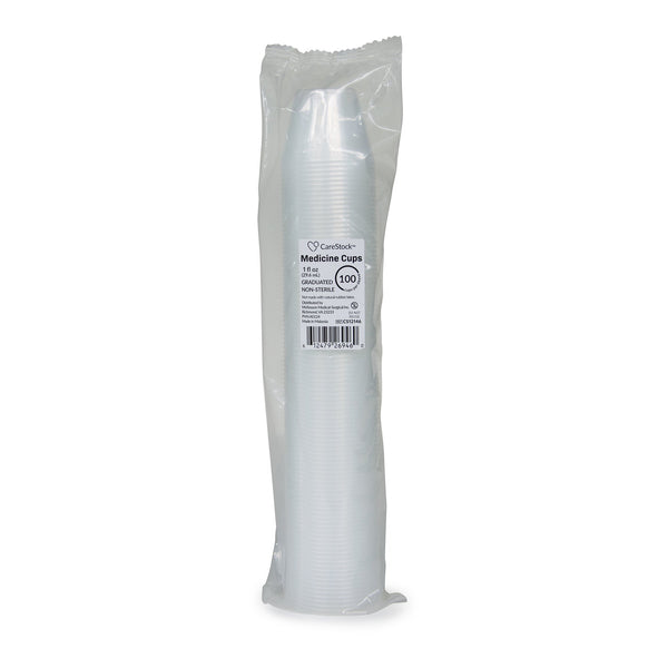 CareStock Medicine Cup 1 oz. Translucent Plastic Disposable NonSterile (1247745_CS) 50/CS