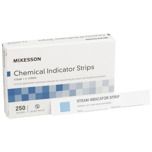 McKesson Sterilization Chemical Indicator Strip Steam 4 Inch Length (524535_CS) 10/CS