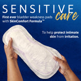 TENA® Sensitive Care Extra Coverage Bladder Control Pad 16 Inch Length Heavy Absorbency Super Absorbent Core One Size Fits Most (1009261_CS) 84/CS