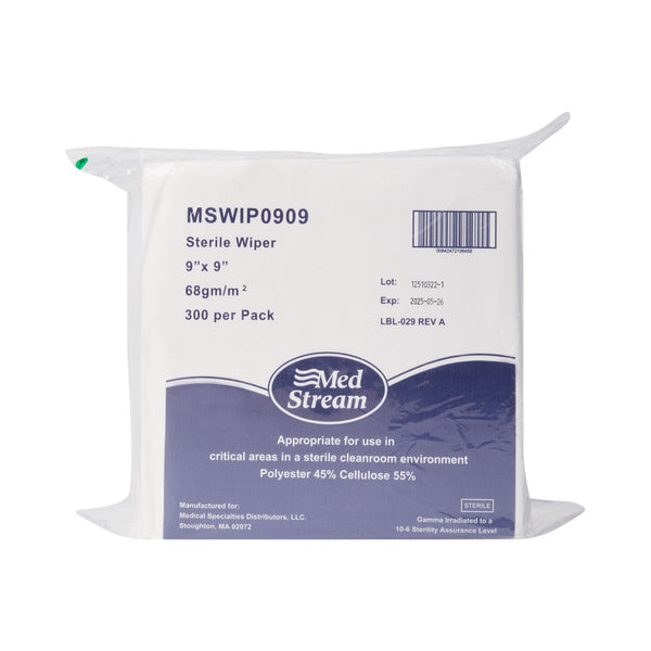 McKesson Cleanroom Wipe ISO Class 5 300 Count Bag 9 X 9 Inch Sterile Disposable (1139257_PK) 300/PK