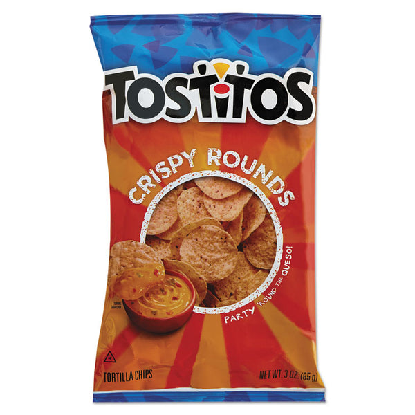 Tostitos® Tortilla Chips Crispy Rounds, 3 oz Bag, 28/Carton (LAY20871)