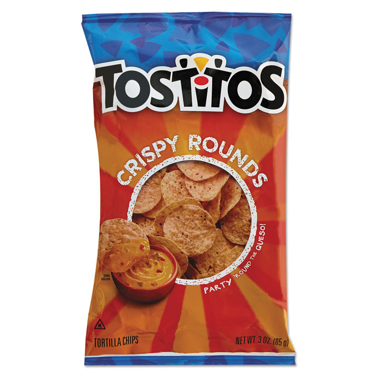 Tostitos® Tortilla Chips Crispy Rounds, 3 oz Bag, 28/Carton (LAY20871) Case of 28