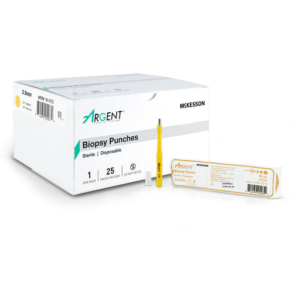 McKesson Argent™ Biopsy Punch Dermal 3.5 mm (1175173_CS) 100/CS