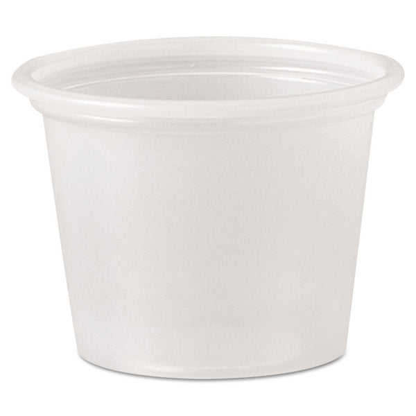 Dart® Polystyrene Portion Cups, 1 oz, Translucent, 2,500/Carton (DCCP100N) Case of 2500