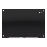 Quartet® Infinity Glass Marker Board, 72 x 48, Black Surface (QRTG7248B)