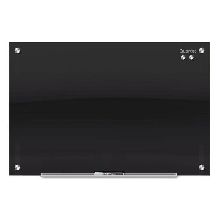 Quartet® Infinity Glass Marker Board, 72 x 48, Black Surface (QRTG7248B)