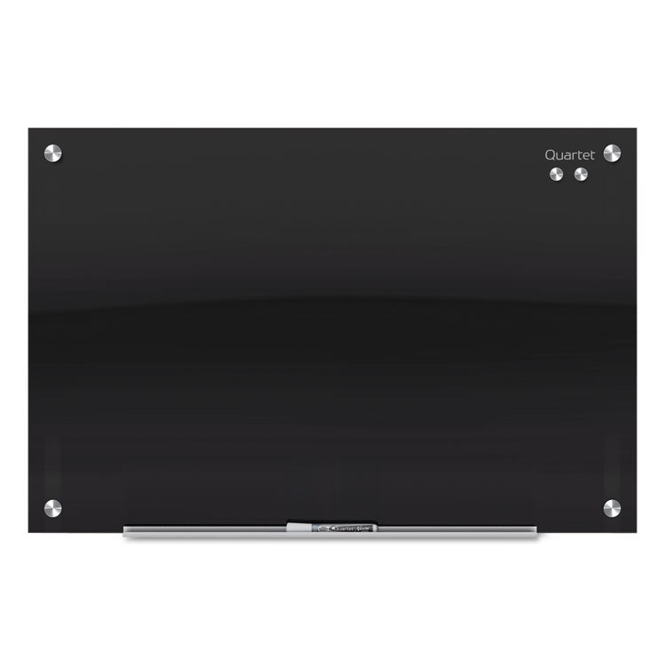 Quartet® Infinity Glass Marker Board, 72 x 48, Black Surface (QRTG7248B) Each