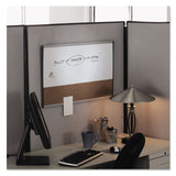 Quartet® ARC Frame Cubicle Dry Erase/Cork Board, 30 x 18, Tan/White Surface, Silver Aluminum Frame (QRTARCCB3018)