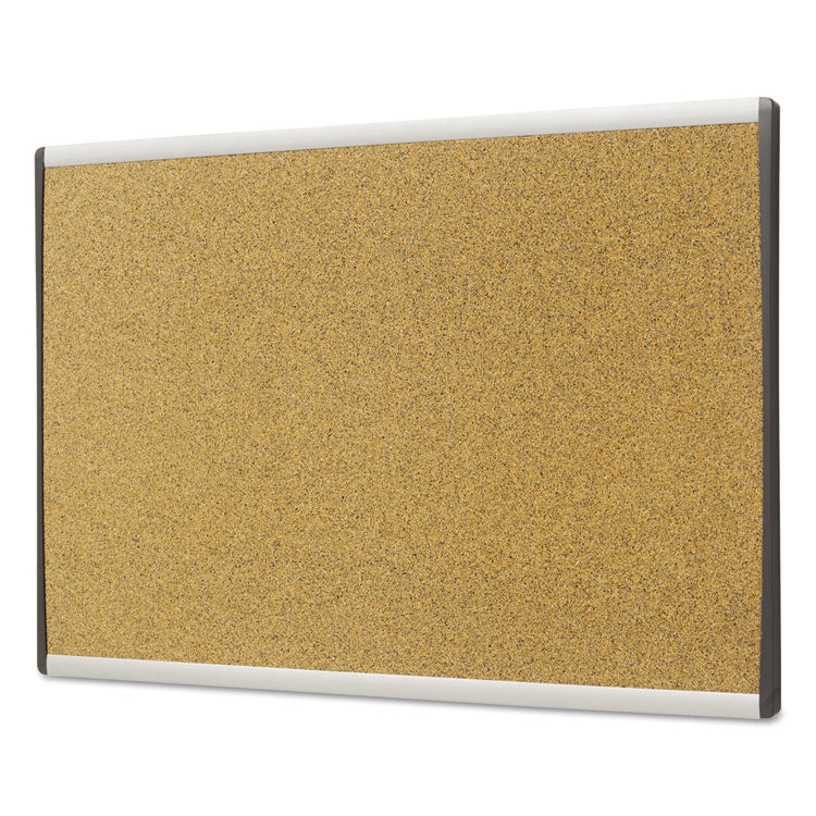 Quartet® ARC Frame Cubicle Cork Board, 30 x 18, Tan Surface, Silver Aluminum Frame (QRTARCB3018) Each