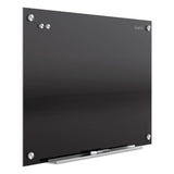 Quartet® Infinity Glass Marker Board, 72 x 48, Black Surface (QRTG7248B)