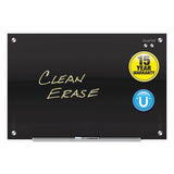 Quartet® Infinity Glass Marker Board, 36 x 24, Black Surface (QRTG3624B) Each