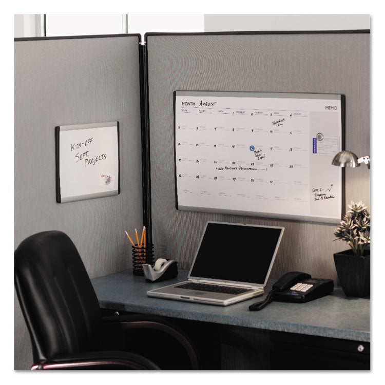 Quartet® ARC Frame Cubicle Magnetic Dry Erase Board, 14 x 11, White Surface, Silver Aluminum Frame (QRTARC1411)