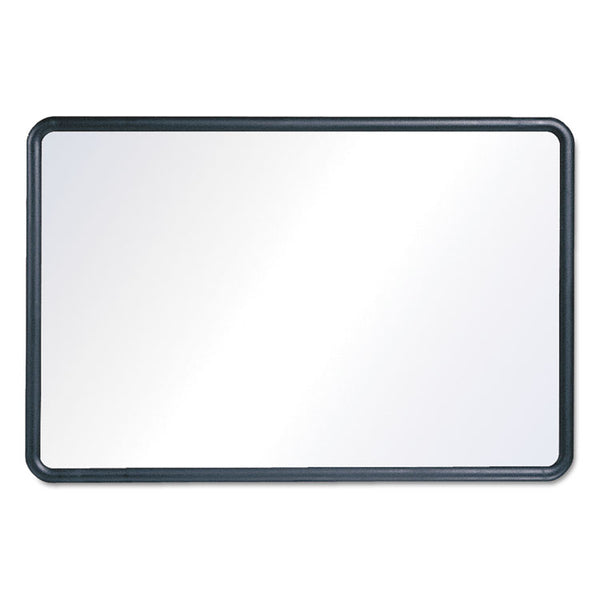 Quartet® Contour Dry Erase Board, 48 x 36, Melamine White Surface, Black Plastic Frame (QRT7554)