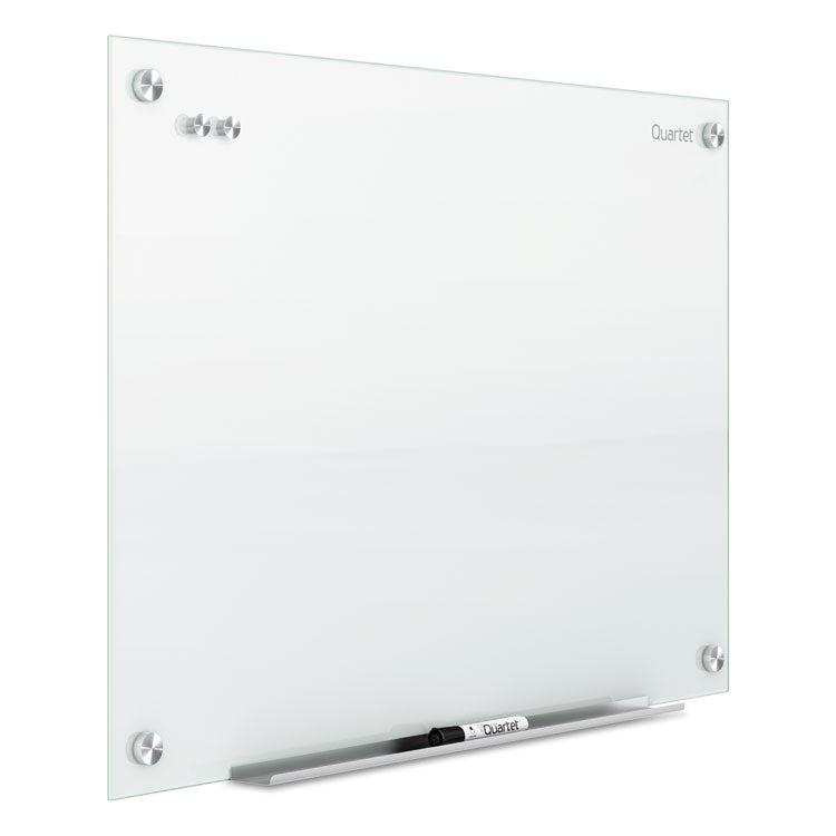 Quartet® Infinity Glass Marker Board, 24 x 18, White Surface (QRTG2418W) Each