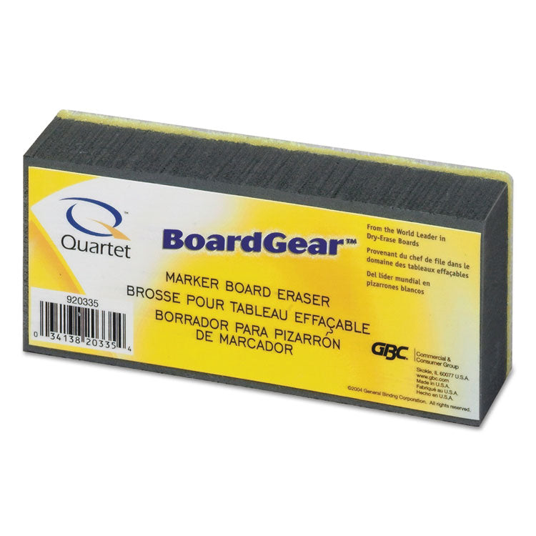 Quartet® BoardGear Marker Board Eraser, 5" x 2.75" x 1.38" (QRT920335)