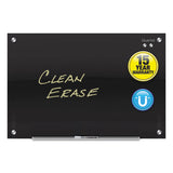 Quartet® Infinity Glass Marker Board, 72 x 48, Black Surface (QRTG7248B) Each