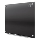 Quartet® Infinity Glass Marker Board, 72 x 48, Black Surface (QRTG7248B)