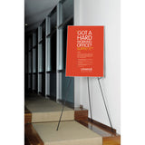 Universal® Instant Setup Foldaway Easel, Adjusts 15" to 61" High, Steel, Black (UNV43029) Each