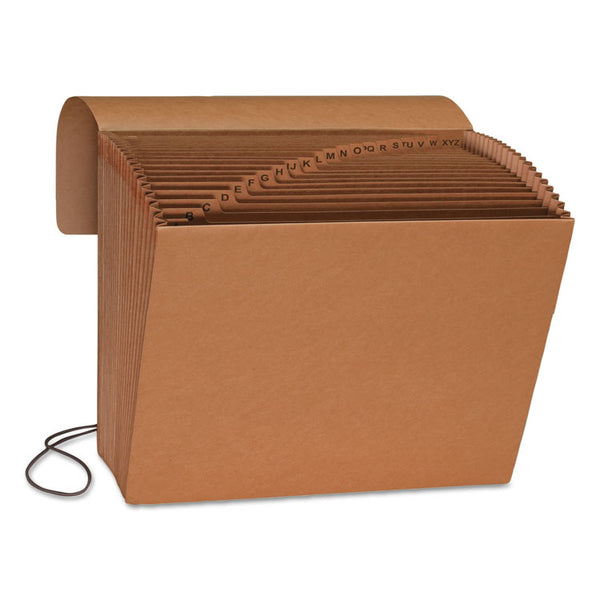 Smead™ Indexed Expanding Kraft Files, 21 Sections, Elastic Cord Closure, 1/21-Cut Tabs, Letter Size, Kraft (SMD70121)