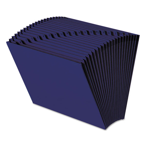 Smead™ Heavy-Duty Indexed Expanding Open Top Color Files, 21 Sections, 1/21-Cut Tabs, Letter Size, Navy Blue (SMD70720)