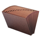 Smead™ TUFF Expanding Open-Top Stadium File, 21 Sections, 1/21-Cut Tabs, Legal Size, Redrope (SMD70430)