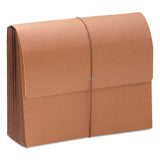 Smead™ TUFF Expanding Wallets, 7" Expansion, 1 Section, Elastic Cord Closure, Letter Size, Redrope (SMD71165)