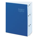 Smead™ 10-Pocket Project Organizer with Indexed Tabs (1-10), 10 Sections, Unpunched, 1/3-Cut Tabs, Letter Size, Lake Blue/Navy Blue (SMD89200)