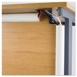 D-Line® Decorative Desk Cord Cover, 60" x 2" x 1" Cover, White (DLNR5FT5025W) Each