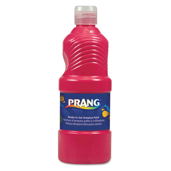 Prang® Ready-to-Use Tempera Paint, Red, 16 oz Dispenser-Cap Bottle (DIX21601) Each