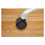 Master Caster® Duet Dual Wheels, Grip Ring Type C Stem, 2" Soft Polyurethane Wheel, Matte Black, 5/Set (MAS64526) Set of 5
