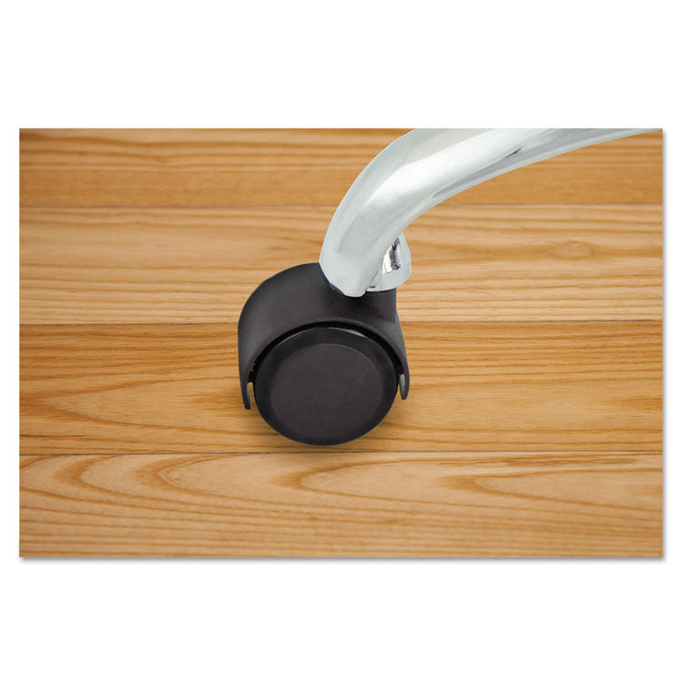 Master Caster® Duet Dual Wheels, Grip Ring Type C Stem, 2" Soft Polyurethane Wheel, Matte Black, 5/Set (MAS64526) Set of 5