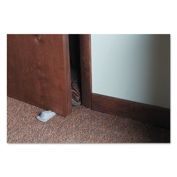 Master Caster® Big Foot Doorstop, No Slip Rubber Wedge, 2.25w x 4.75d x 1.25h, Gray, 2/Pack (MAS00972) Pack of 2
