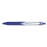 Pilot® VBall RT Liquid Ink Roller Ball Pen, Retractable, Extra-Fine 0.5 mm, Blue Ink, Blue/White Barrel (PIL26107)