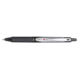 Pilot® VBall RT Liquid Ink Roller Ball Pen, Retractable, Fine 0.7 mm, Black Ink, Black/White Barrel, Dozen (PIL26206) 1 Dozen