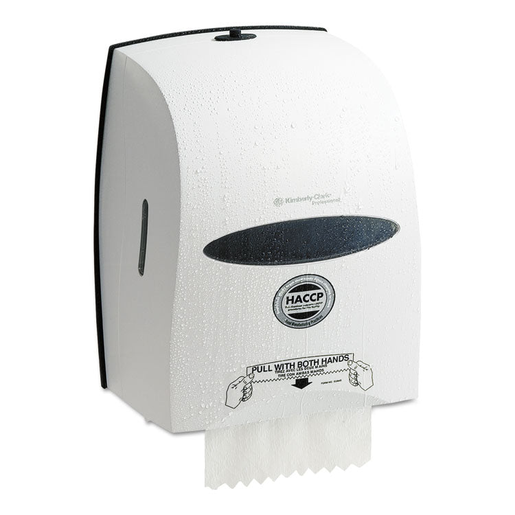 Kimberly-Clark Professional* Sanitouch Hard Roll Towel Dispenser, 12.63 x 10.2 x 16.13, White (KCC09991)