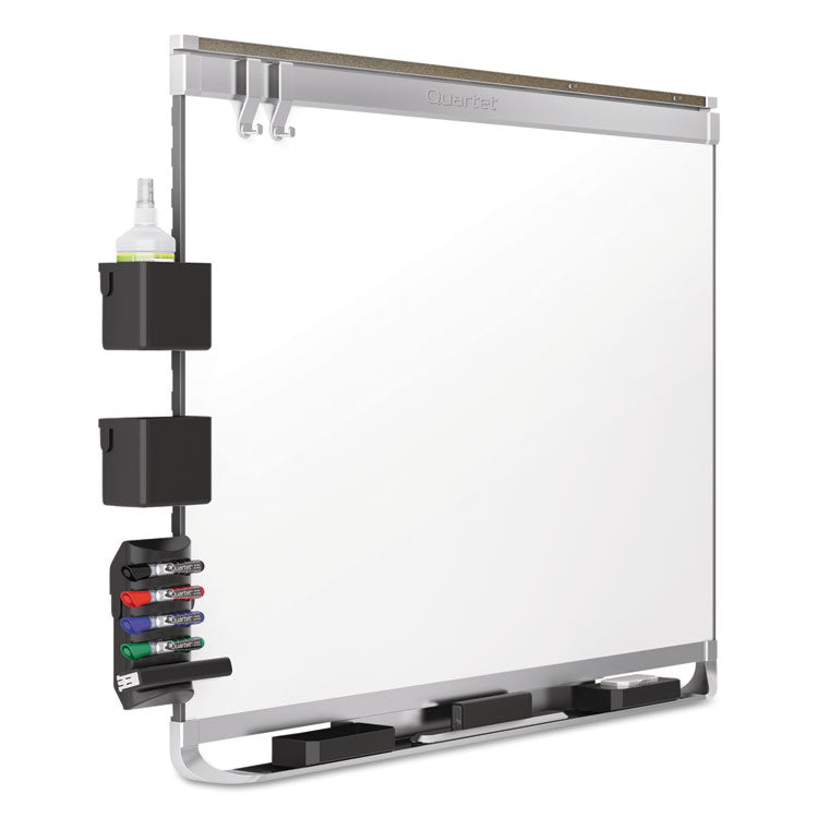 Quartet® Prestige 2 DuraMax Magnetic Porcelain, 96 x 48, White Surface, Silver Aluminum/Plastic Frame (QRTP558AP2) Each