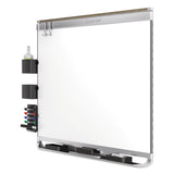 Quartet® Prestige 2 DuraMax Magnetic Porcelain, 96 x 48, White Surface, Silver Aluminum/Plastic Frame (QRTP558AP2) Each