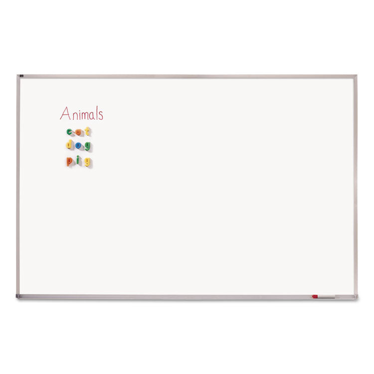 Quartet® Porcelain Magnetic Whiteboard, 96 x 48, White Surface, Silver Aluminum Frame (QRTPPA408) Each