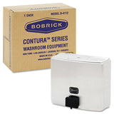 Bobrick ConturaSeries Surface-Mounted Liquid Soap Dispenser, 40 oz, 7 x 3.31 x 6.13, Stainless Steel Satin (BOB4112) Each