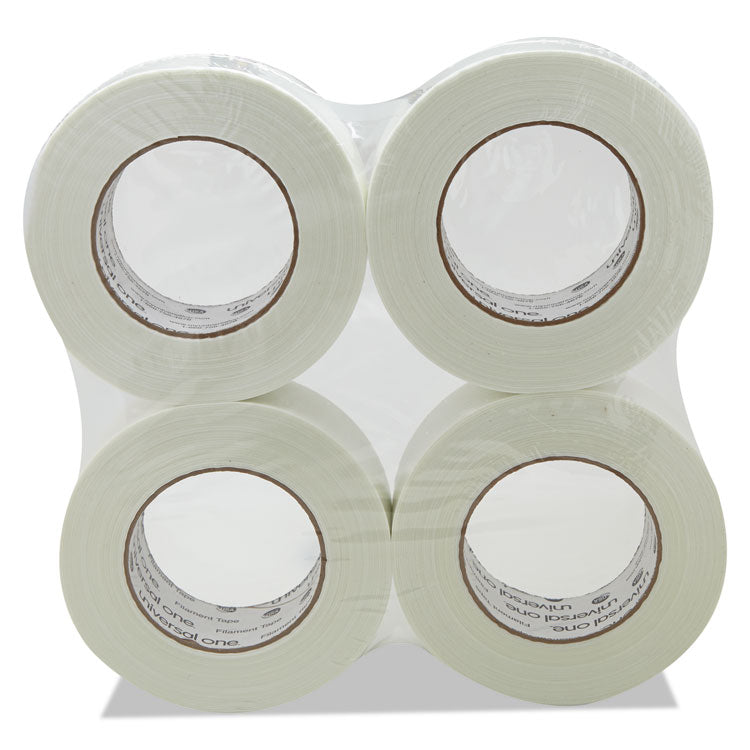 Universal® 350# Premium Filament Tape, 3" Core, 48 mm x 54.8 m, Clear (UNV31648) 1 Roll