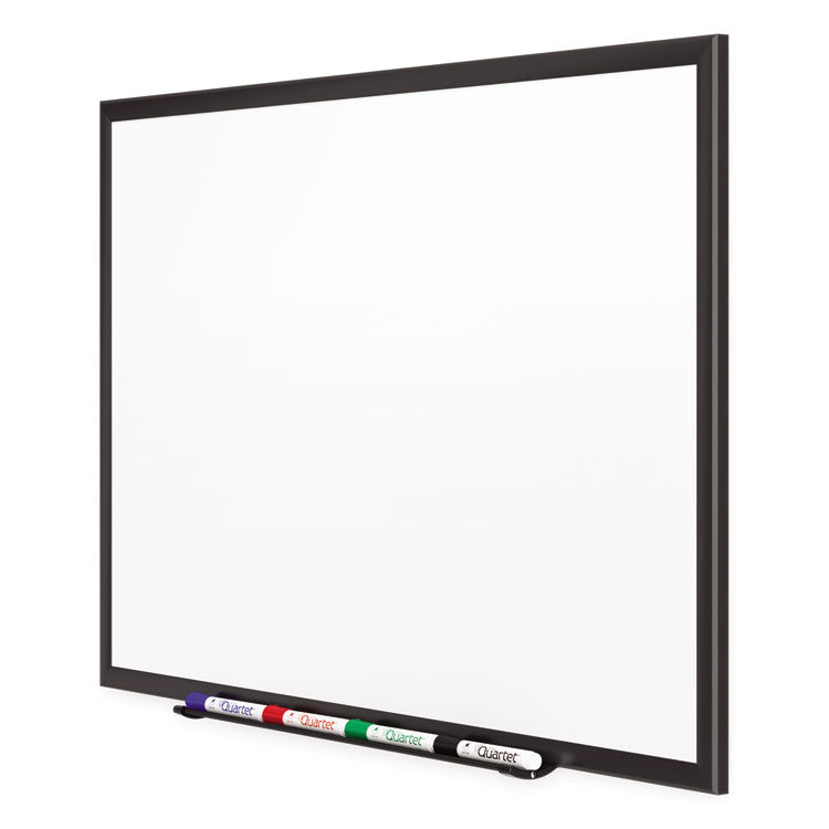 Quartet® Classic Series Porcelain Magnetic Dry Erase Board, 96 x 48, White Surface, Black Aluminum Frame (QRT2548B) Each