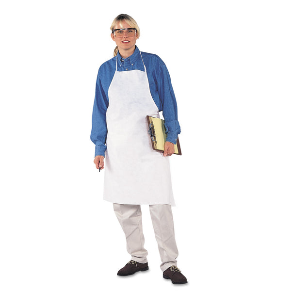 KleenGuard™ A40 Liquid/Particle Protection Apron, Film Laminate, 28 x 40, White, 100/Carton (ANS44481) Case of 100