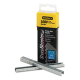 Stanley® SharpShooter Heavy-Duty Tacker Staples, 0.25" Leg, 0.5" Crown, Steel, 1,000/Box (BOSTRA704T) Box of 1000