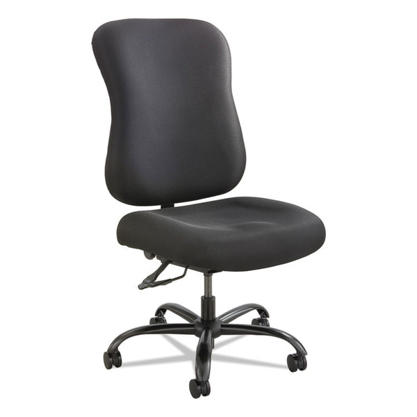 Safco® Optimus High Back Big and Tall Chair, Fabric, Supports Up to 400 lb, 19" to 22" Seat Height, Black (SAF3590BL) Each