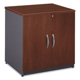 Bush® Series C Collection 30W Storage Cabinet, Graphite Gray/Hansen Cherry (BSHWC24496A) Each
