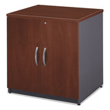 Bush® Series C Collection 30W Storage Cabinet, Graphite Gray/Hansen Cherry (BSHWC24496A) Each