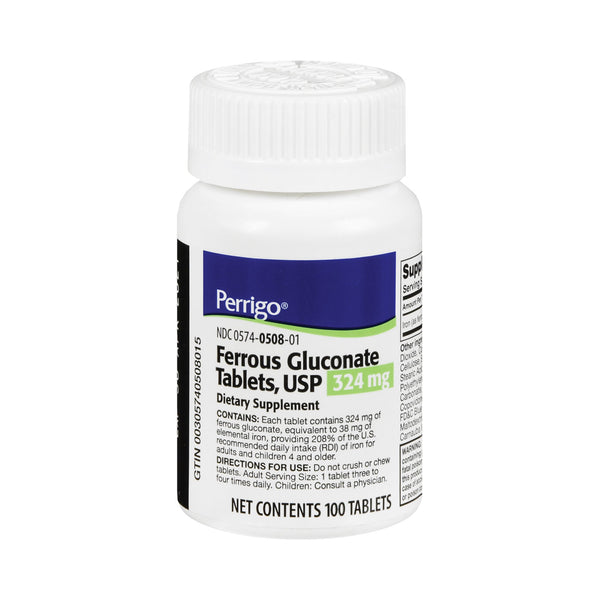 Perrigo Mineral Supplement Iron 324 mg Strength Tablet 100 per Bottle (734950_BT) 1/BT