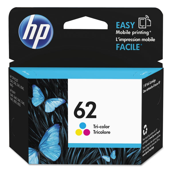 HP HP 62, (C2P06AN) Tri-Color Original Ink Cartridge (HEWC2P06AN)