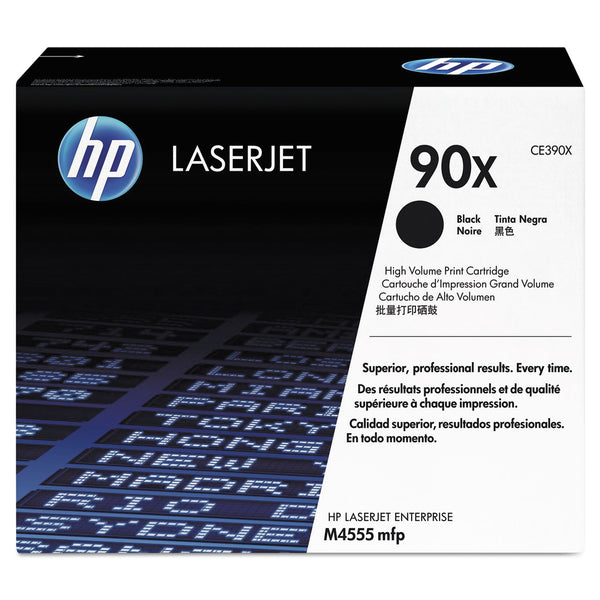 HP HP 90X, (CE390X) High-Yield Black Original LaserJet Toner Cartridge (HEWCE390X)